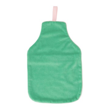 Velvet Hot Water Bottle Cover | Meadow Green